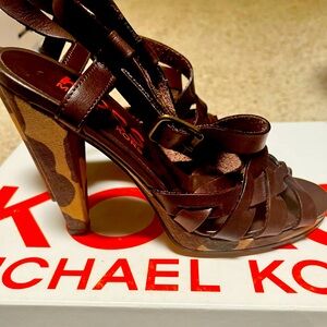 Michael Kors new camouflage strappy sandals